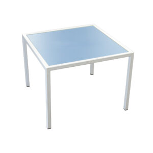 Coffee Table – W/ White Legs - Blue